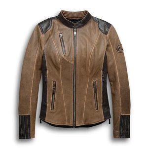 Ladie's ~ NWT ~ Harley-Davidson Motorcycle Triple Vent Gallun Leather Jacket!